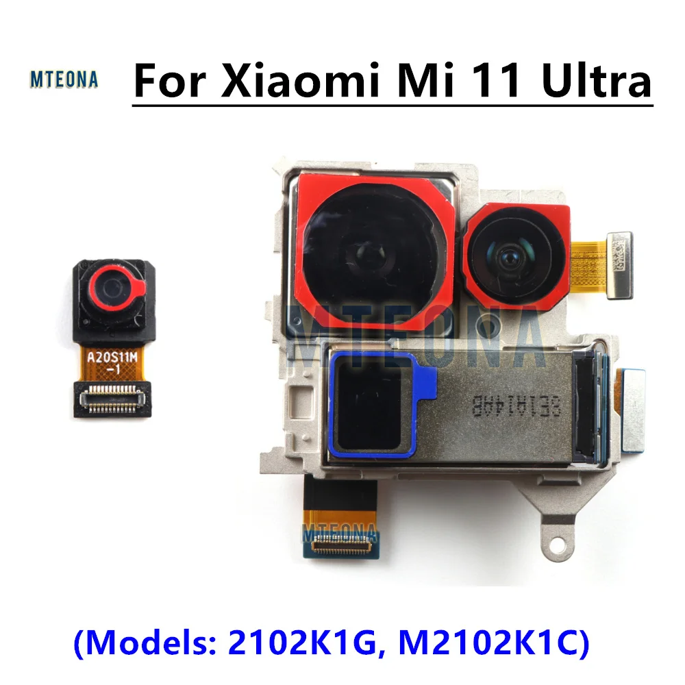 

Big Rear View Back Camera For Xiaomi Mi 11 Ultra Front Selfic Facing Main Backside Camera Phone Flex Cable M2102K1G, M2102K1C