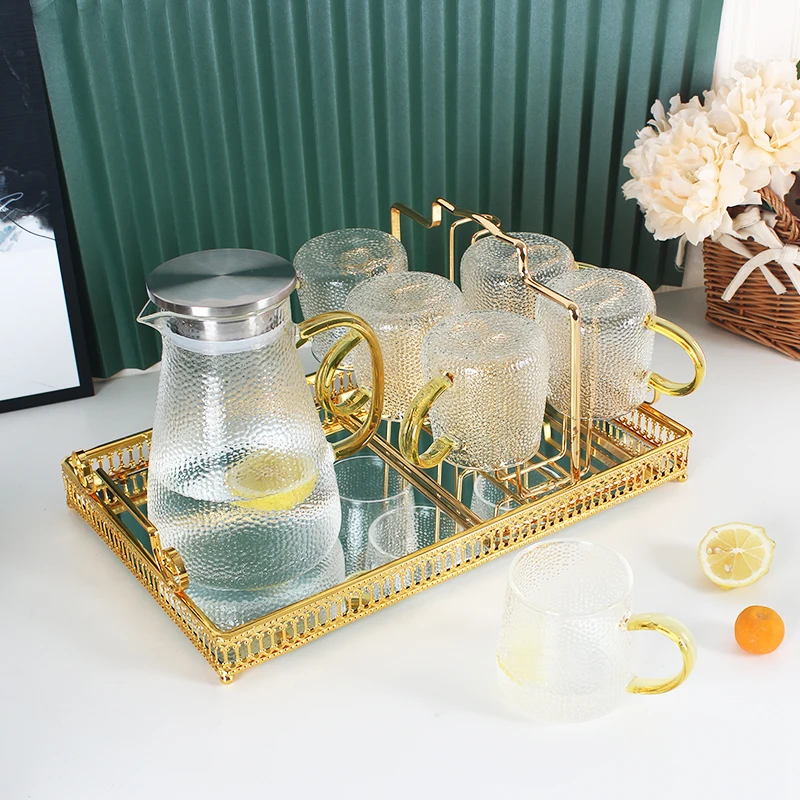 2022 Новое поступление Набор термостойких стеклянных кувшинов для воды с большой