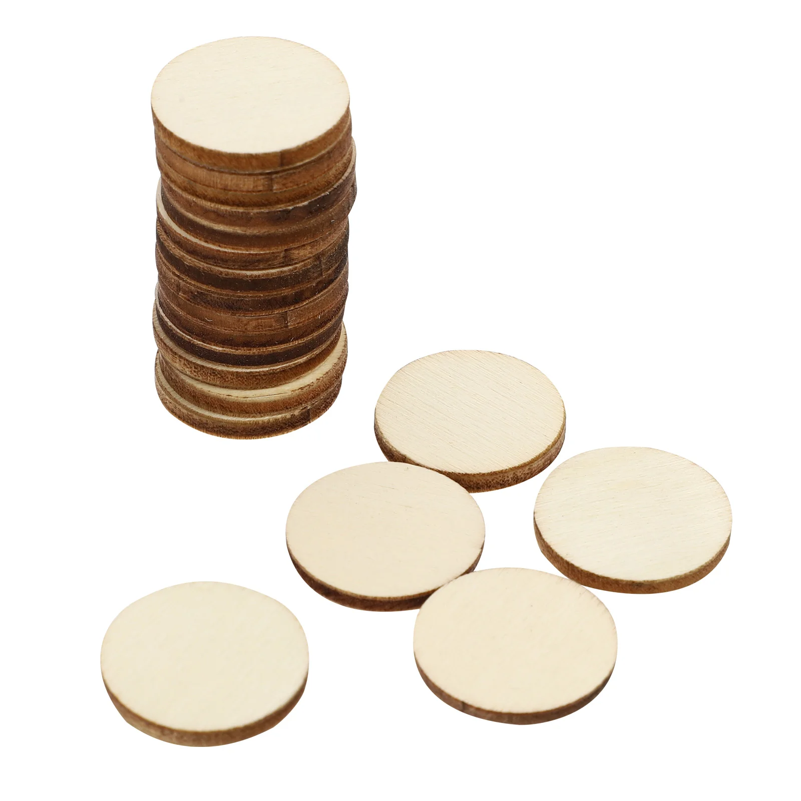 

Wood Discs Wooden Slices Circle Cutouts Round Square Slabs Ornaments Props Diy Embellishments Craft Blank Tag Unfinished Pieces
