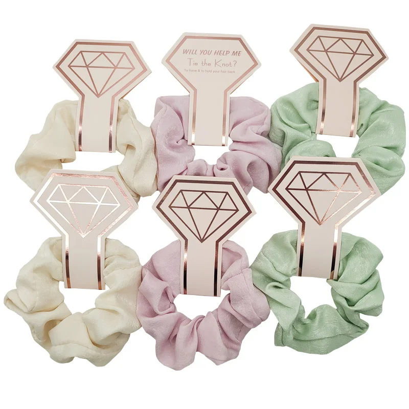 

Bride To Be Gift Hair Scrunchies Wedding Bridal Shower Bachelorette Party Favor Bridesmaid Gift