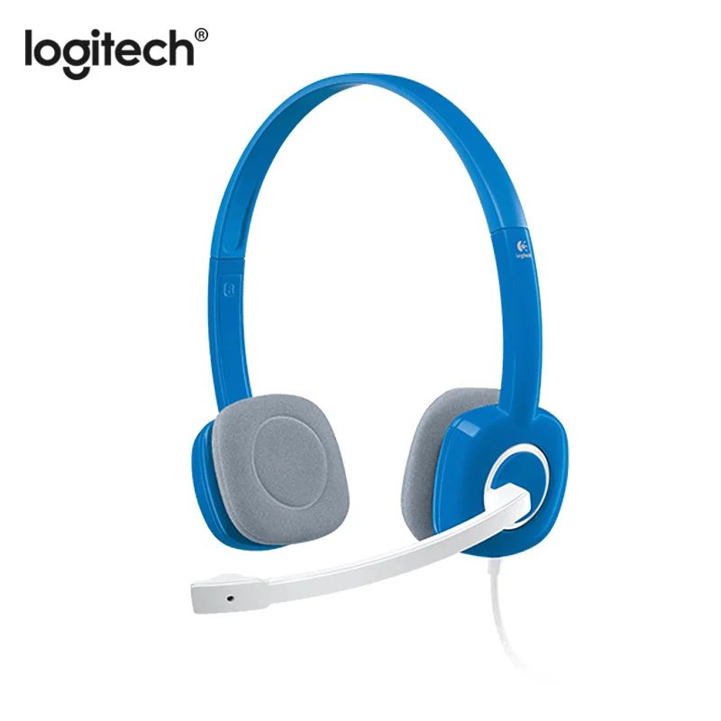 

Logitech H150 Wired Headset Stereo Over-Ear Earphone with Microphone Dual 3.5mm Headphone For Laptop PC Gamer