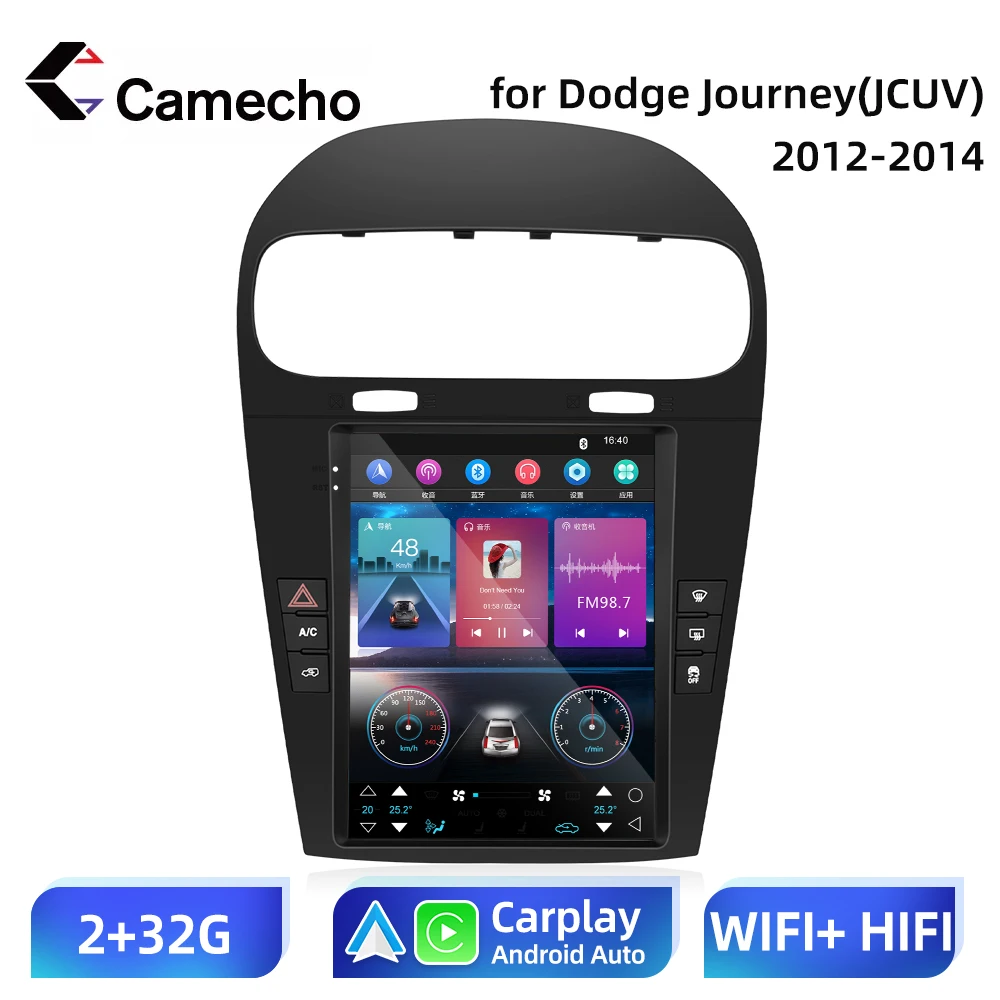 

Автомагнитола Tesla Camecho, 9,7 дюйма, Android 11, для Dodge Journey(JCUV) Fiat Freemont 2012-2014, автомагнитола 2 Din, видео, GPS, без DVD