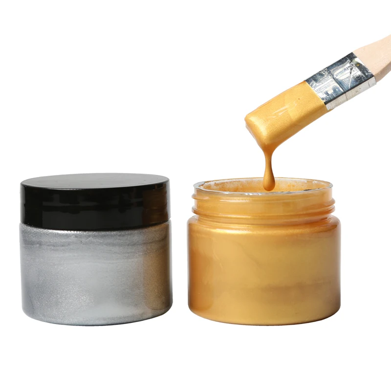 

Металлическая акриловая краска перламутровый пигмент водостойкая понижающая статуя тонирование DIY Ручная работа одежда окрашенные граффи...