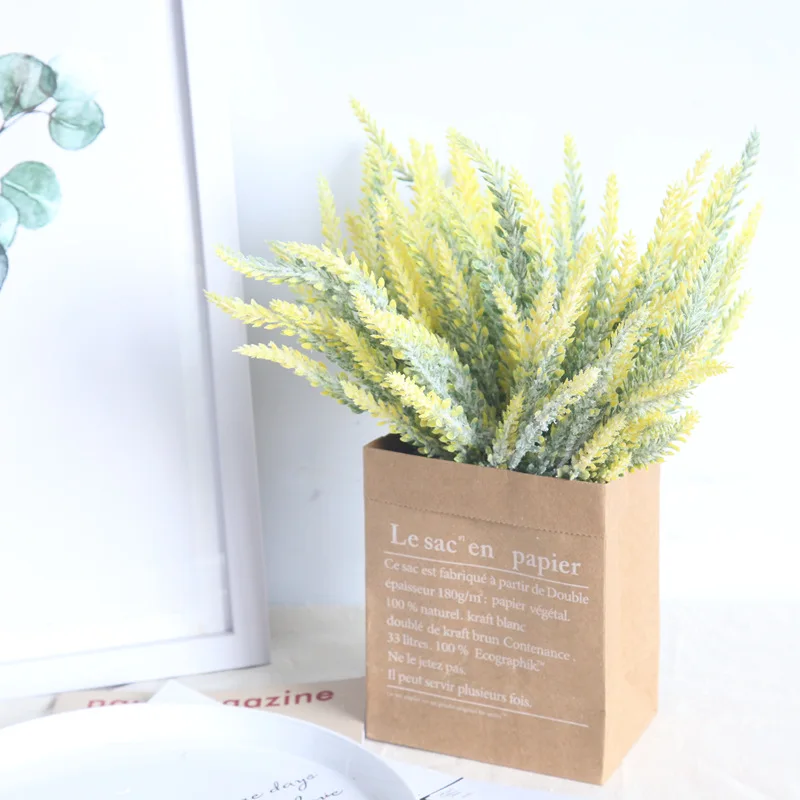 

Artificial Flower Plastic Lavender Home Wedding Party Garden Decoration diy Plant Wall Accessories INS Style Photography Props