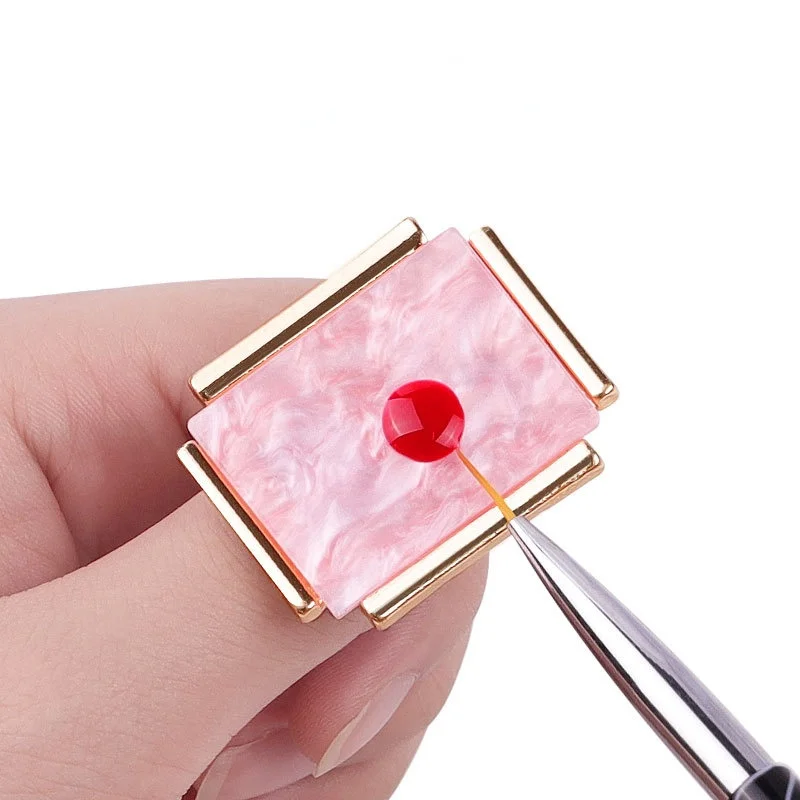 

TIANMI Mini Nail Toning Tools Imitation Shell Ring For Nail Palette Art Decoration Adjustable Resin Palette Nail Polish Template