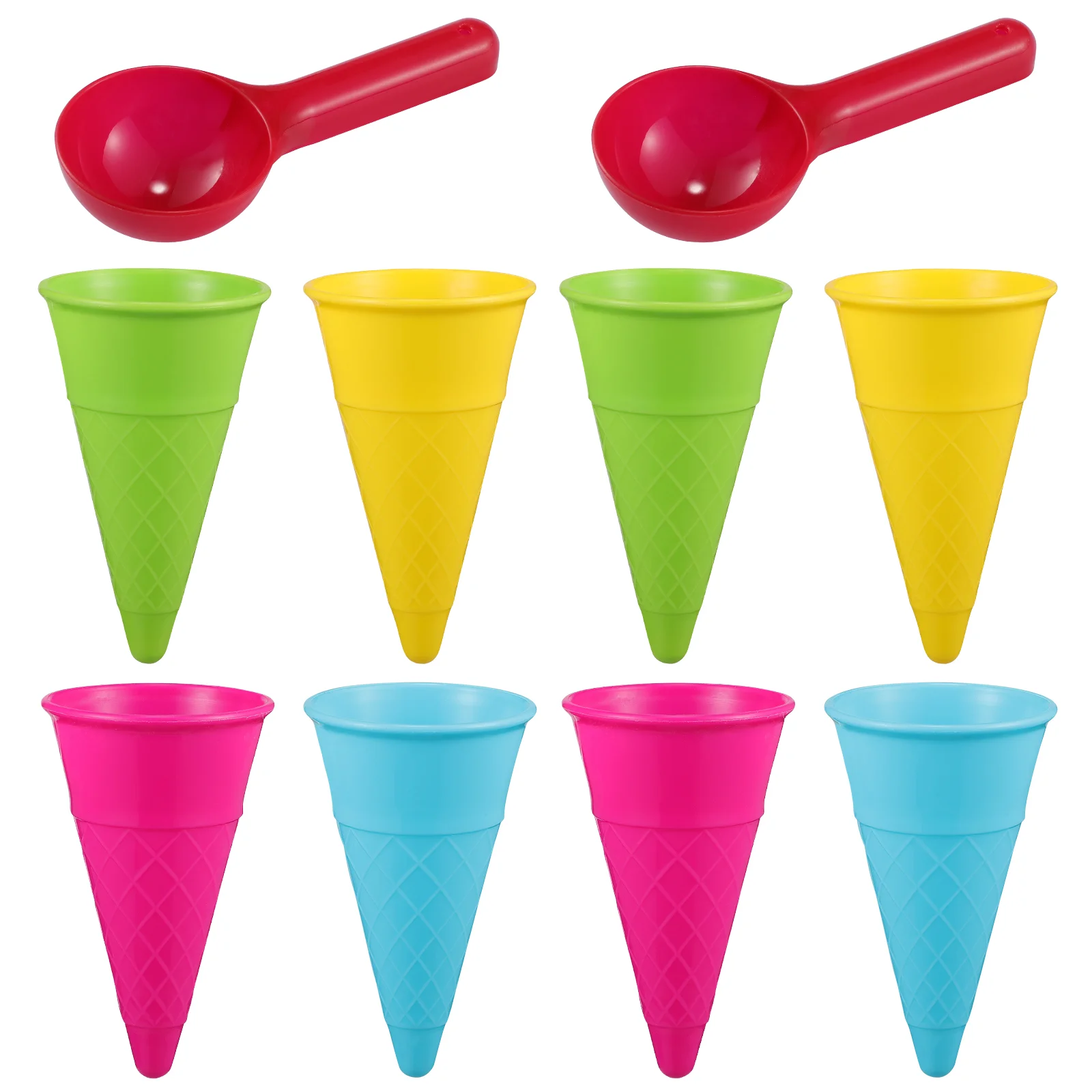 

TOYANDONA 2 Sets Outdoor Scoop Ice Cream Cones Beach Toy Set for Children Toddlers (Random Color)