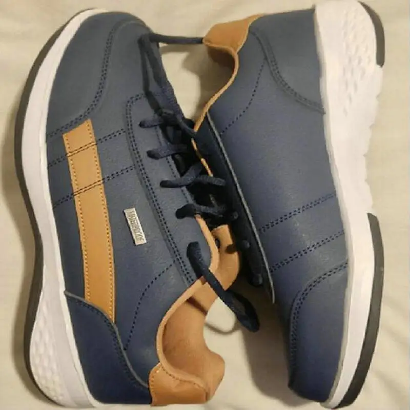 Leather Men Shoes Luxury Brand England Trend Casual Shoes Men Sneakers Italian Breathable Leisure Male Footwear Chaussure Homme