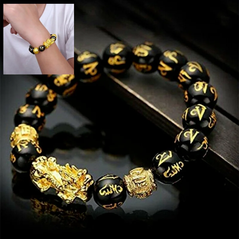 

Personality Men's Fashion Beaded Bangle Bracelet Jewelry