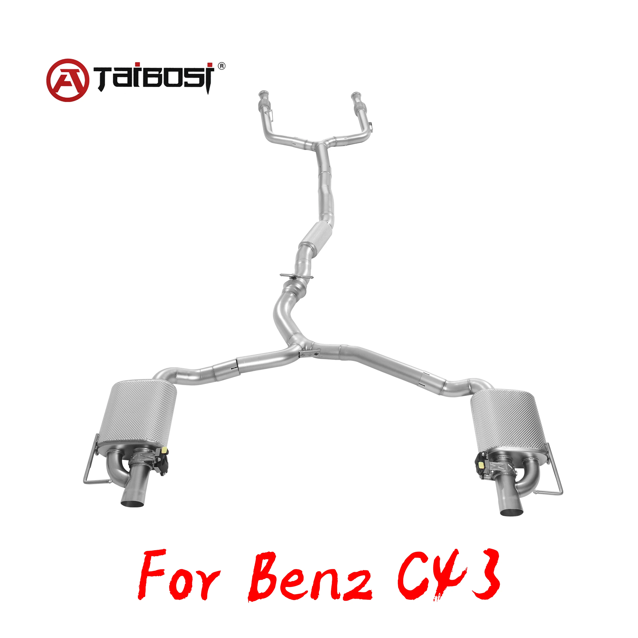 Выхлопная газовая система для Mercedes Benz C43 W205 Die auspuffgase des automobils tangens sind durch das