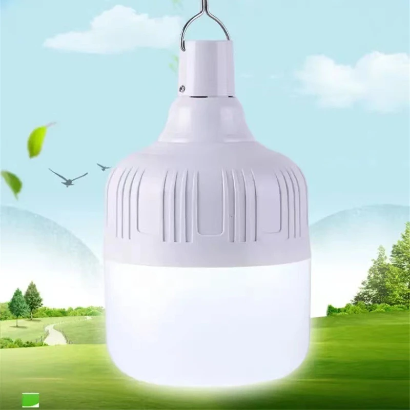 

Outdoor Rechargeable LED Emergency Lighting USB Charging Waterproof Lantern Tents Light Bulb Night Camping Fishing Patio Porch