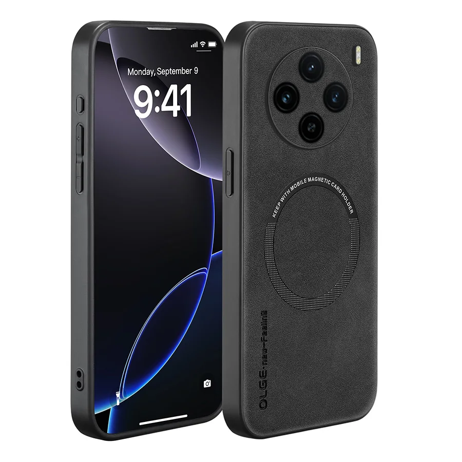 Фото Магнитный кожаный чехол в ретро-стиле для Vivo iQOO 12, 11, Vivo iQOO 12 Pro, 11 Pro, чехол для телефона с поддержкой беспроводной зарядки №2