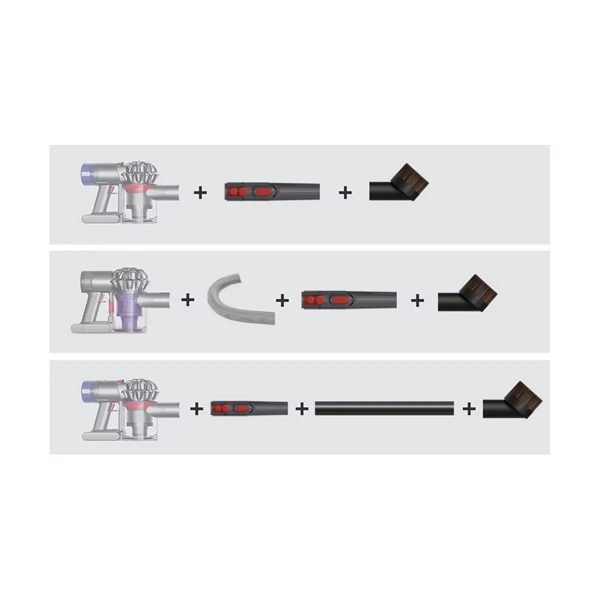 Комплект аксессуаров для пылесоса Dyson V15 V12 V11 V10 V7 V8 с гибким удлинительным шлангом