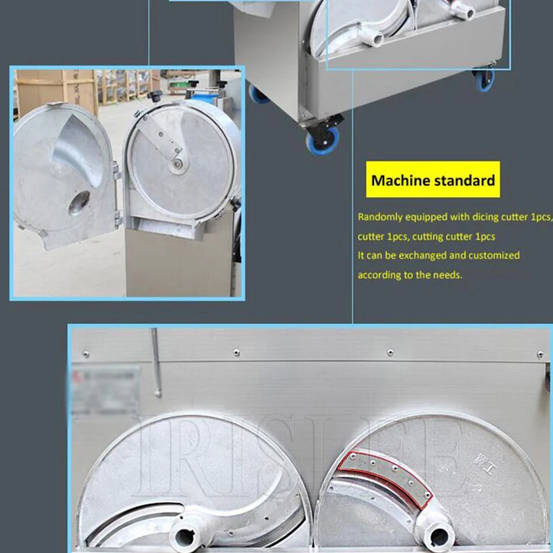 Коммерческая нарезка измельчитель резак с двойной головкой машина для резки