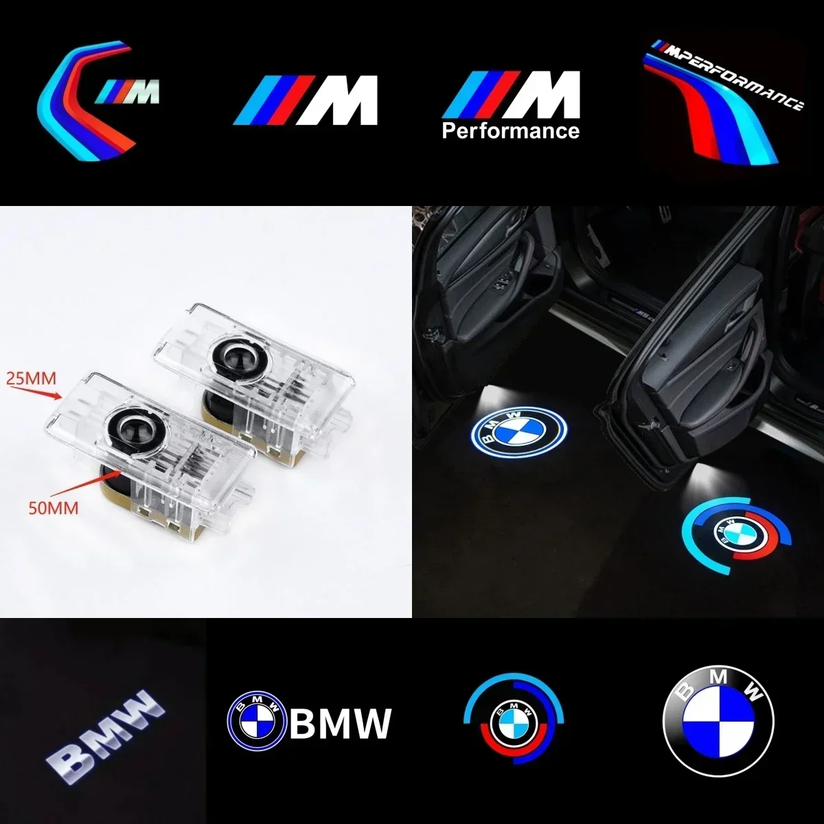 

Led Car HD Door Welcome Light Projector Logo Laser Ghost Shadow Lamp For BMW G20 F40 Z4 G29 M8 X7 G07 M4 G02 2022 New 1 3 Series