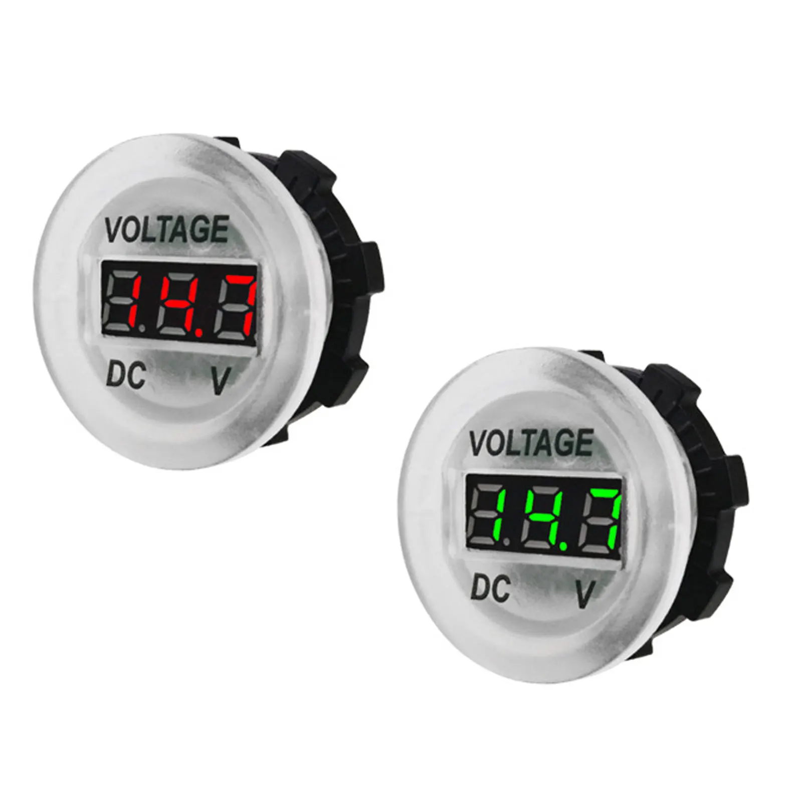 

Car Mini Round Waterproof Voltmeter DC 6-35V Digital Display Voltage Meter LED Panel Digital Voltmeter Tester Display Voltmeter