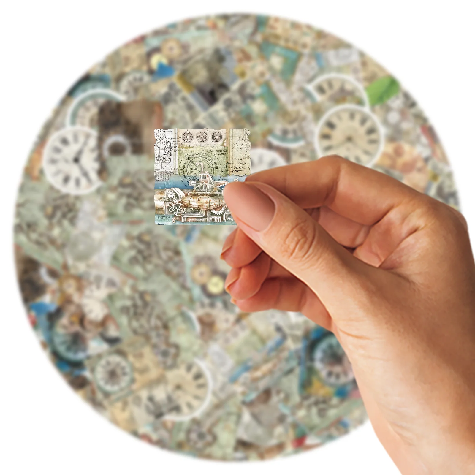 46 шт. винтажные часы в стиле ретро из ПВХ