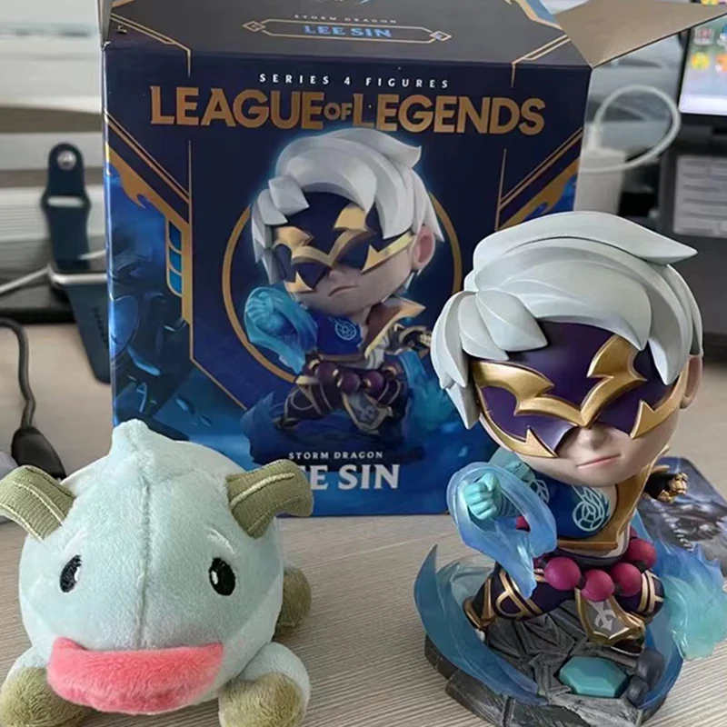 

In Stock 100% Original Genuine League of Legends LOL Anime Figure LEE SIN Action Figure Model Toys Decoration Christmas Gift