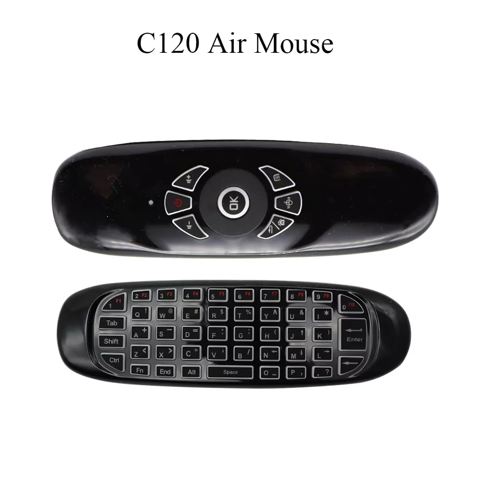 

C120 6 Axis Gyroscope 2.4GHz Wireless Mouse Kyboard Gamer keyboard for Smart TV Mini PC Wireless Keyboard with Remote Control