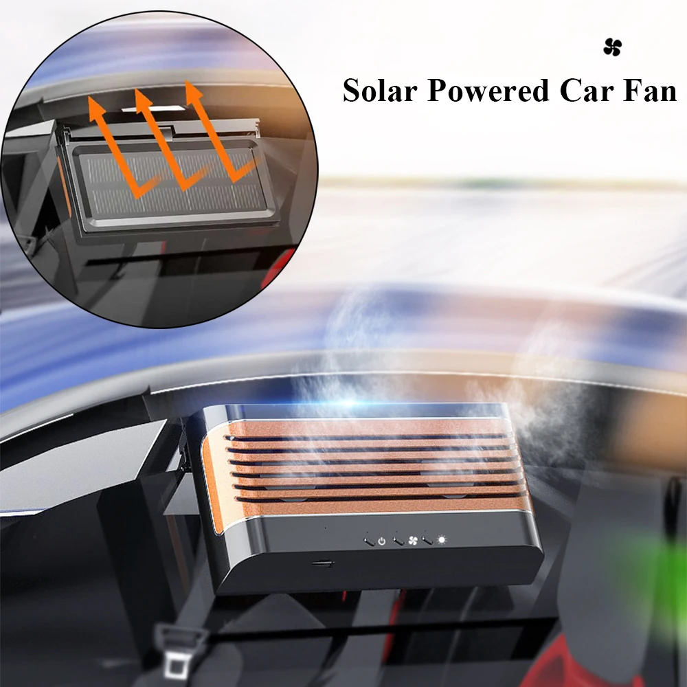 

5W Solar Powered Car Auto Cooler Ventilation Fan Automobile Air Vent Exhaust Fan Car Radiator Car Ventilator Cooling Fan