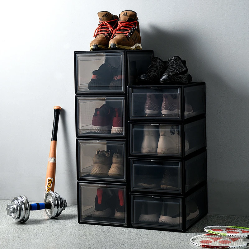 Assemble Shoes Storage Box Transparent Basketball Shoe Collection Display Cabinet Organizers |