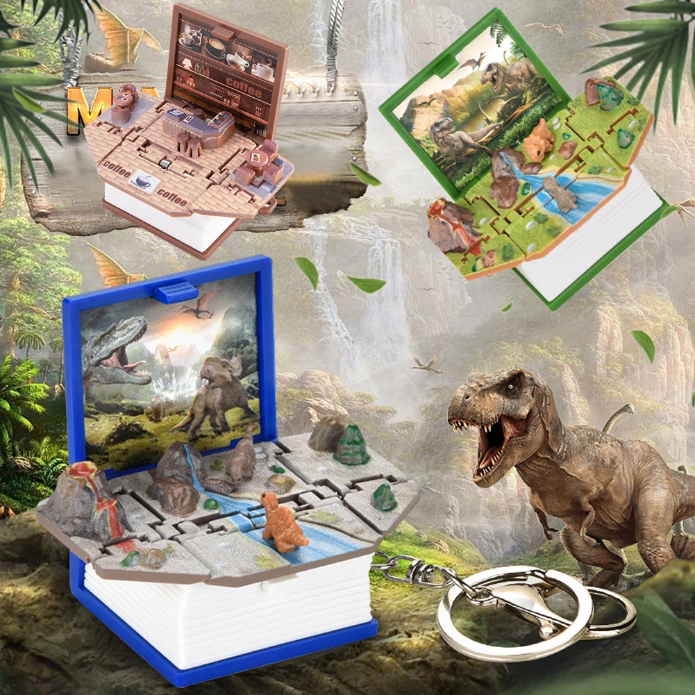 Милый 3D всплывающий замок-книжка-брелок для детей игрушка-непоседа снятия