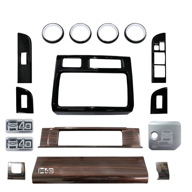 LHD RHD 40th Anniversary Wooden InteriorKits Переключатель Пеналлы Накладки для Toyota Land Cruiser 70 75 76 79 78
