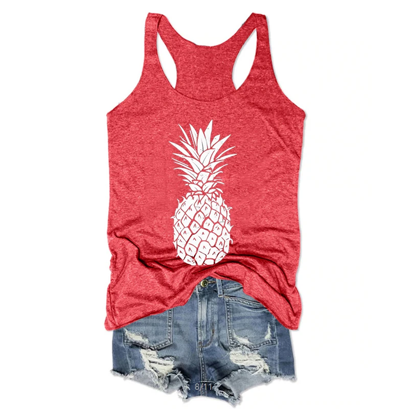 Pineapple Shirt Women Graphic Tank Tops Cartoon Summer Tank Tops Casual Cute Pineapple Shirt Pineapple Lover Gift for Her