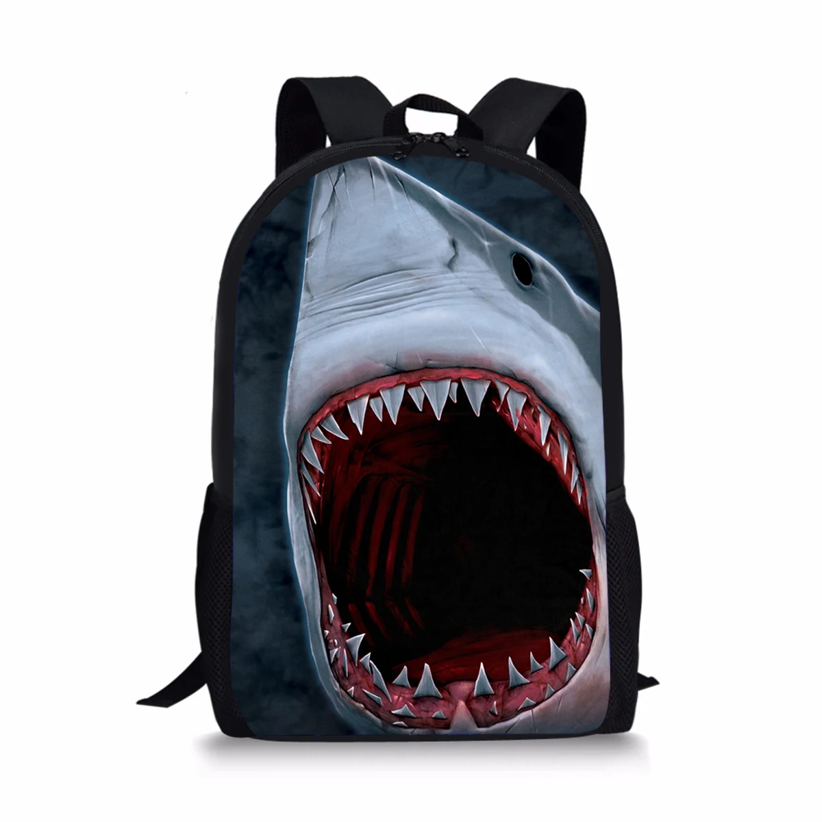 Рюкзак с принтом акулы для детей, модная школьная сумка на плечо для девочек-подростков, детские дорожные ранцы