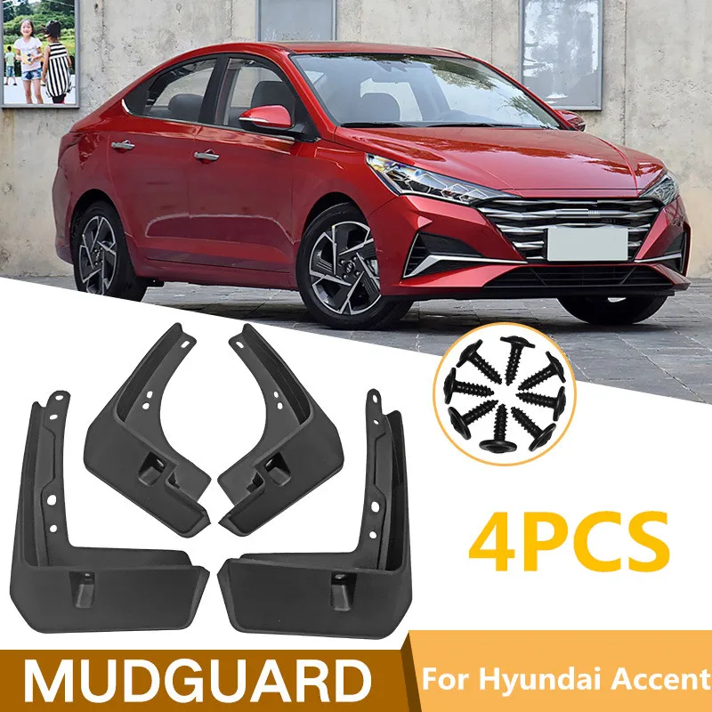 

Брызговики передние и задние для Hyundai Accent 2018-2021