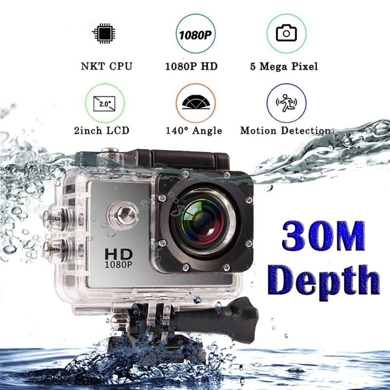 

1 PCS Professional Mini Camera Waterproof Sport Camera Outdoor Sport Helmet Action Camcorder Mini Camera For Gopro