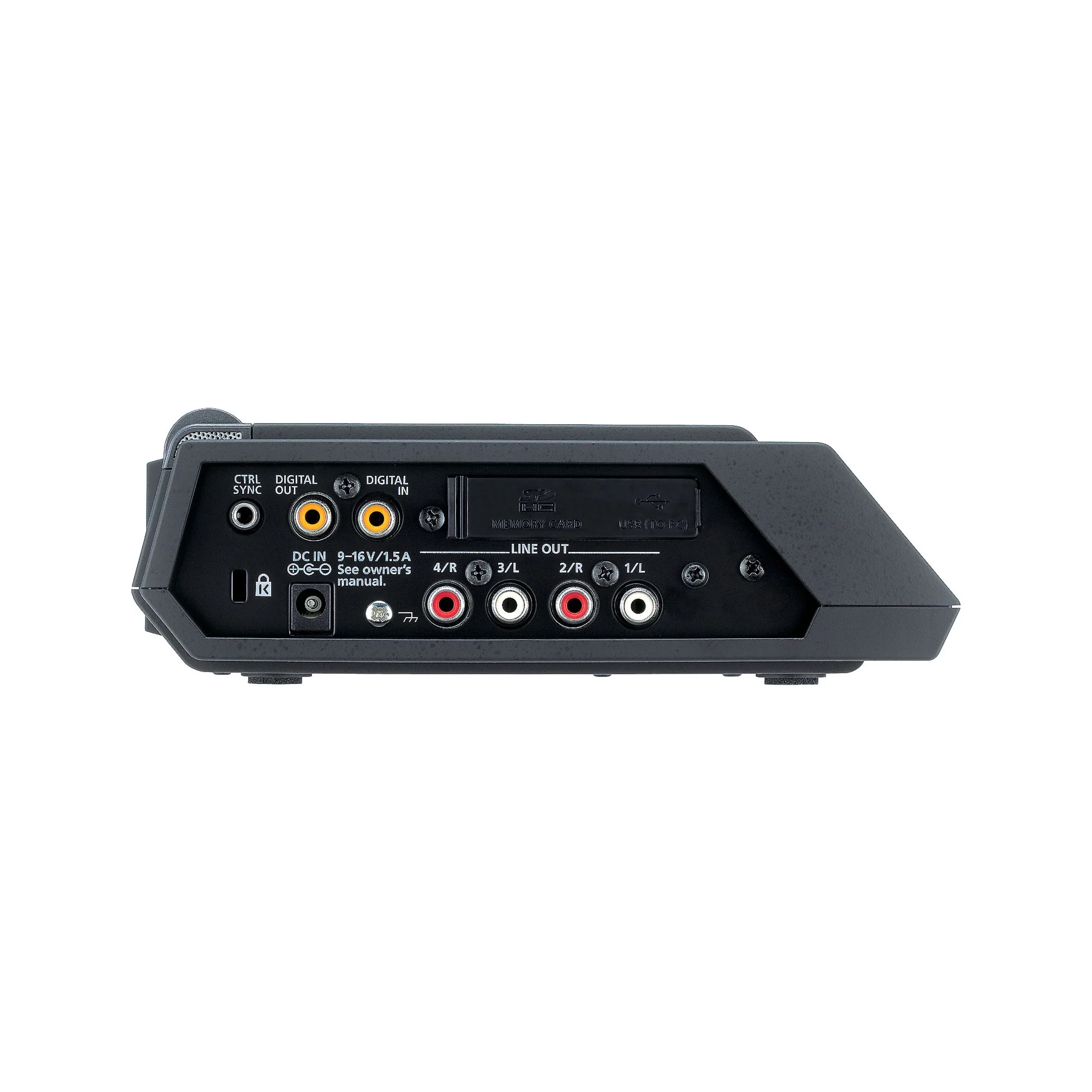 Roland R-44 Professional compact high-density four-track recorder Built-in microphone and monitor speakers 48V phantom power |