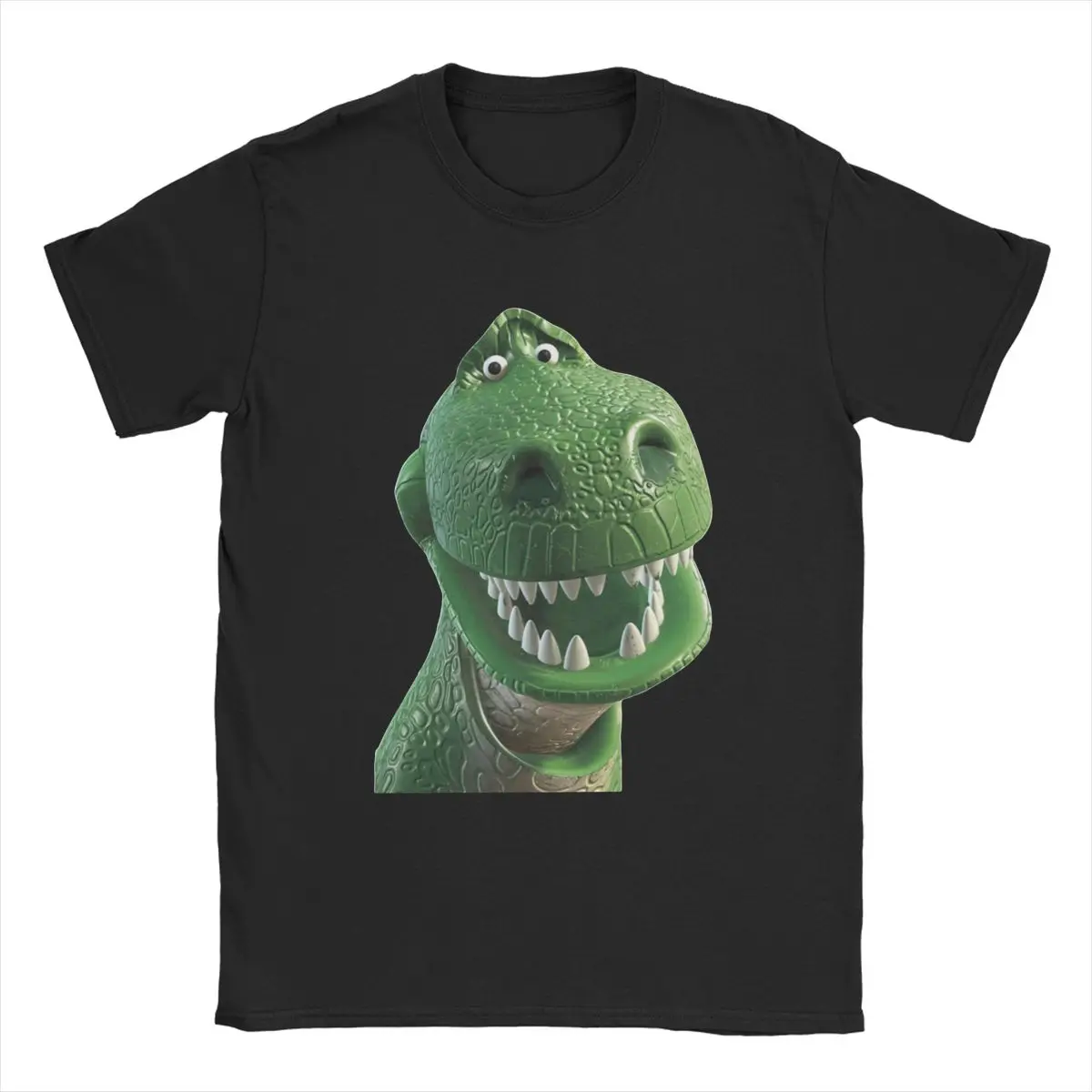 Camisetas de dinosaurio Rex de Toy Story de Disney para hombre, ropa Vintage de algodón puro, cuello redondo, manga corta, 4XL, 5XL