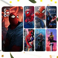 marvel super spiderman art for samsung galaxy a50 a30 a73 a71 a53 a52 a51 a33 a32 a22 a03 a03s a02s a31 transparent phone case