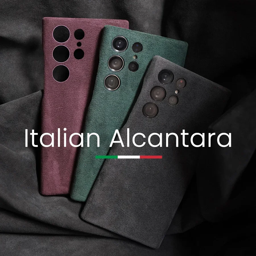 

Чехол из алькантары для Samsung Galaxy S23 Ultra Plus S22 + 5G, роскошные деловые чехлы для телефонов из искусственной кожи