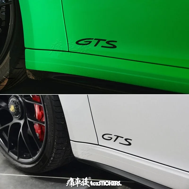 Фото Наклейки для автомобилей Porsche Cayenne Panamera GTS, декоративные наклейки на двери 911 GTS, модифицированные автомобильные наклейки №2