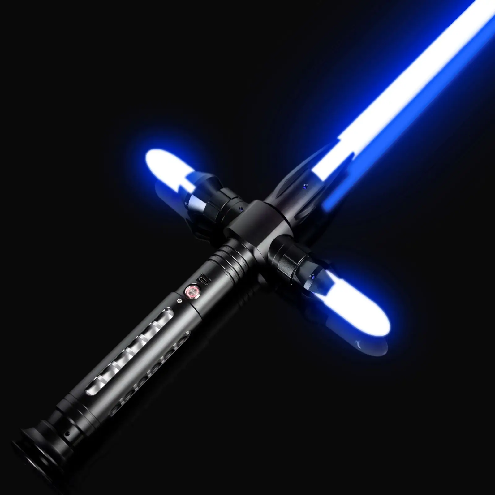 

DamienSaber Cross Guard Xeno3.0 Pixel Lightsaber Sensitive Smooth Swing Light Saber Heavy Dueling Metal Hilt with 34 Sound Fonts