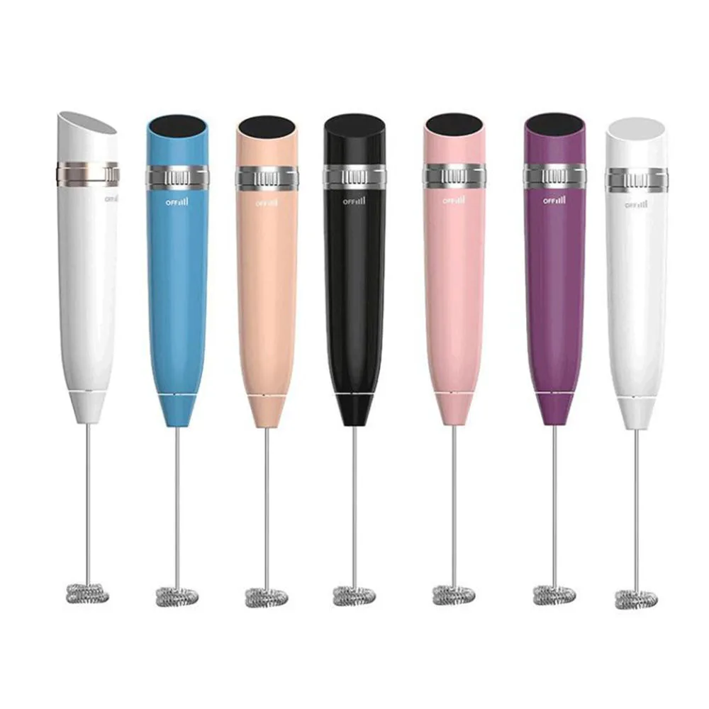 

Handheld electric egg beater rechargeable mini milk frother household coffee infinite speed mixer