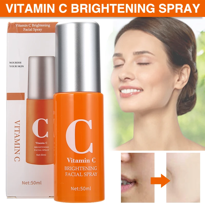 

Осветление отбеливание-спрей с витамином C, увлажняющий тоник, омолаживающий, уход за кожей с сывороткой для лица, 50 мл, 1 шт.