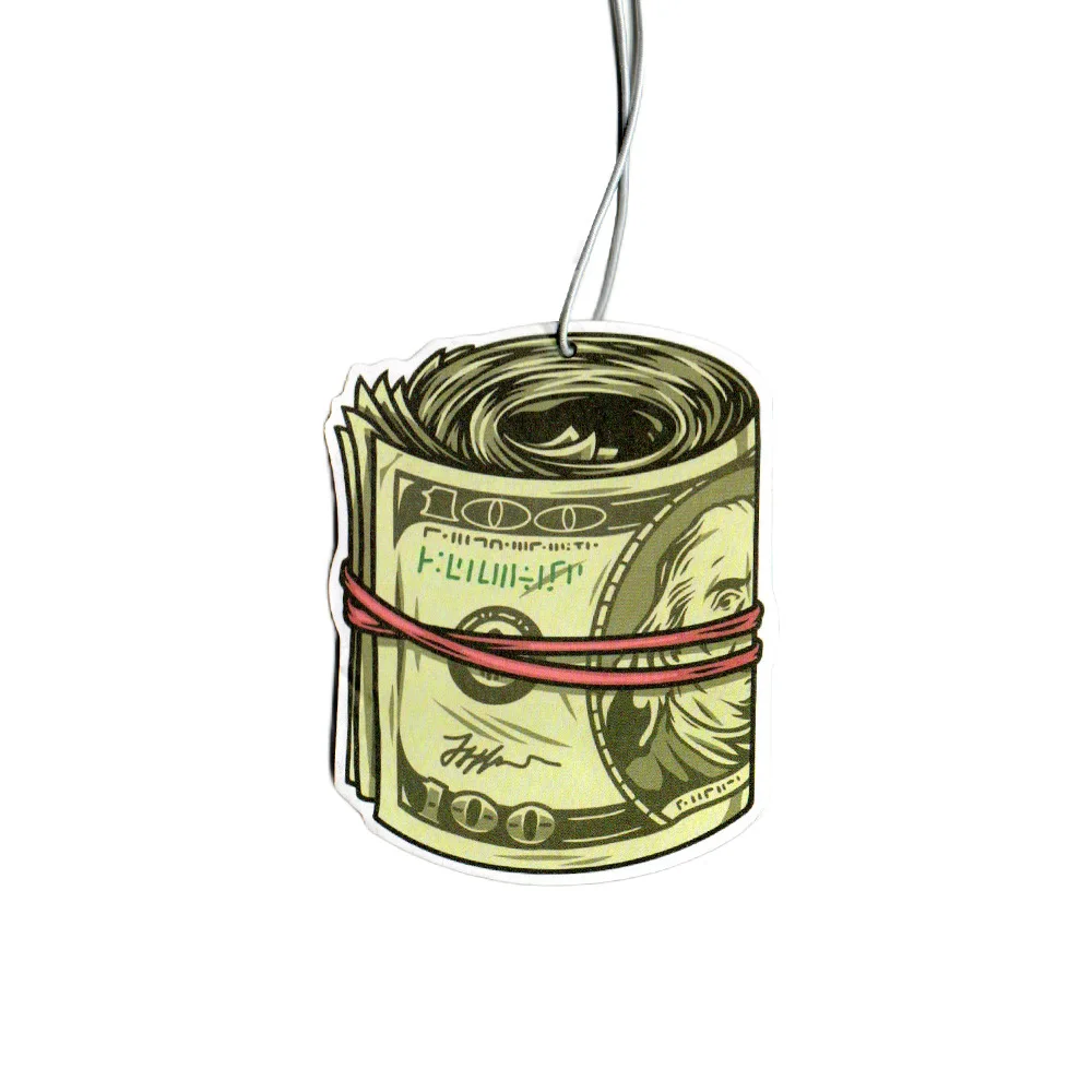 

Автомобильное зеркало заднего вида, украшения в стиле денег, подвеска с ароматической картой, освежитель воздуха для Honda BMW VW Toyota Mazda, украшения интерьера