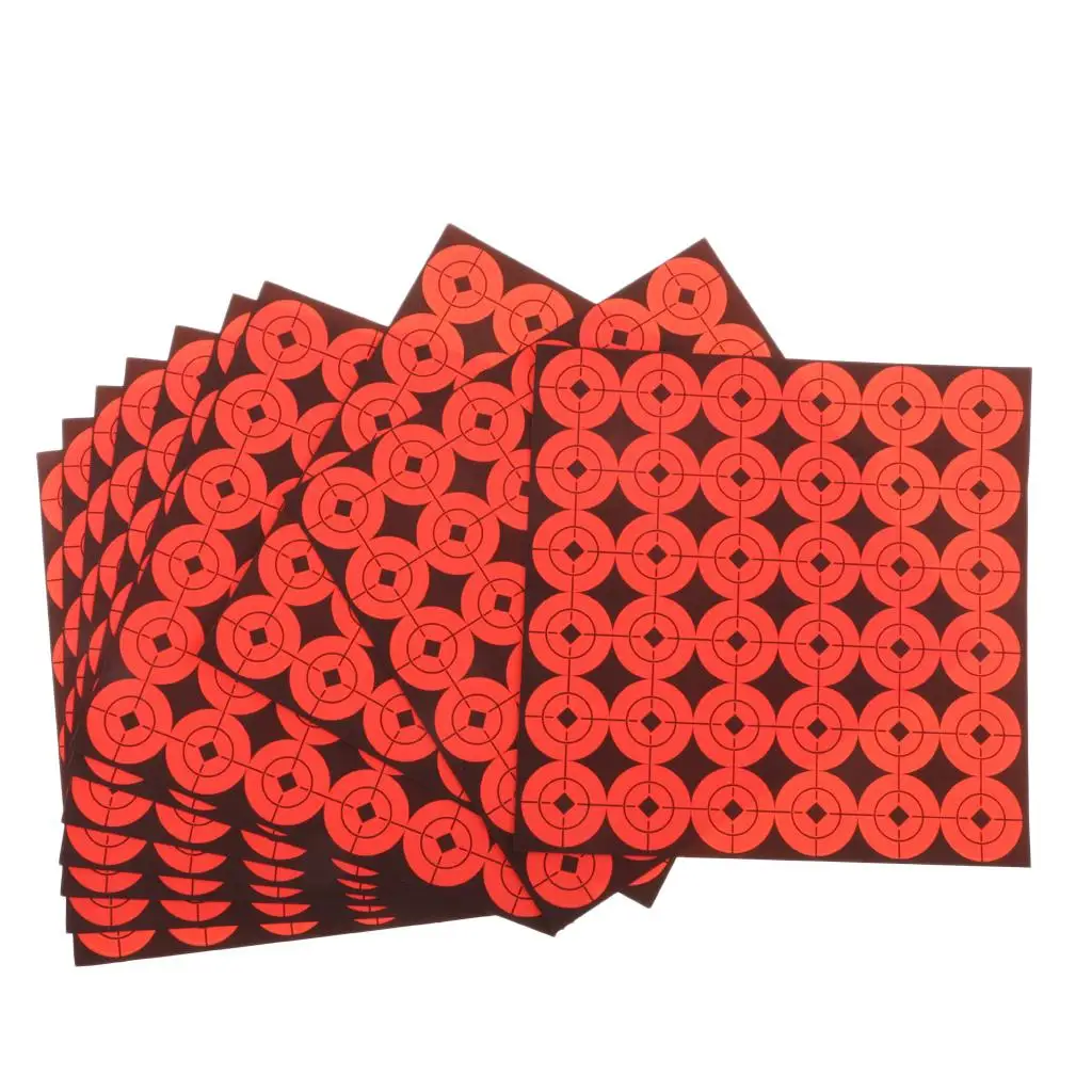 

360pcs 1'' Hunting High Visibility Florescent Paper for Training