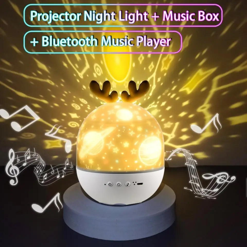 

Светодиодный проектор звездного неба, USB ночсветильник с мультяшным рисунком, Вселенная, планета, украшение комнаты, подарок для детей