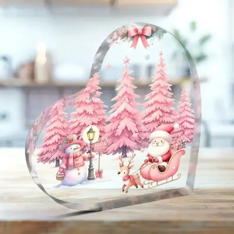 

Рождественские украшения из акрила в форме сердца