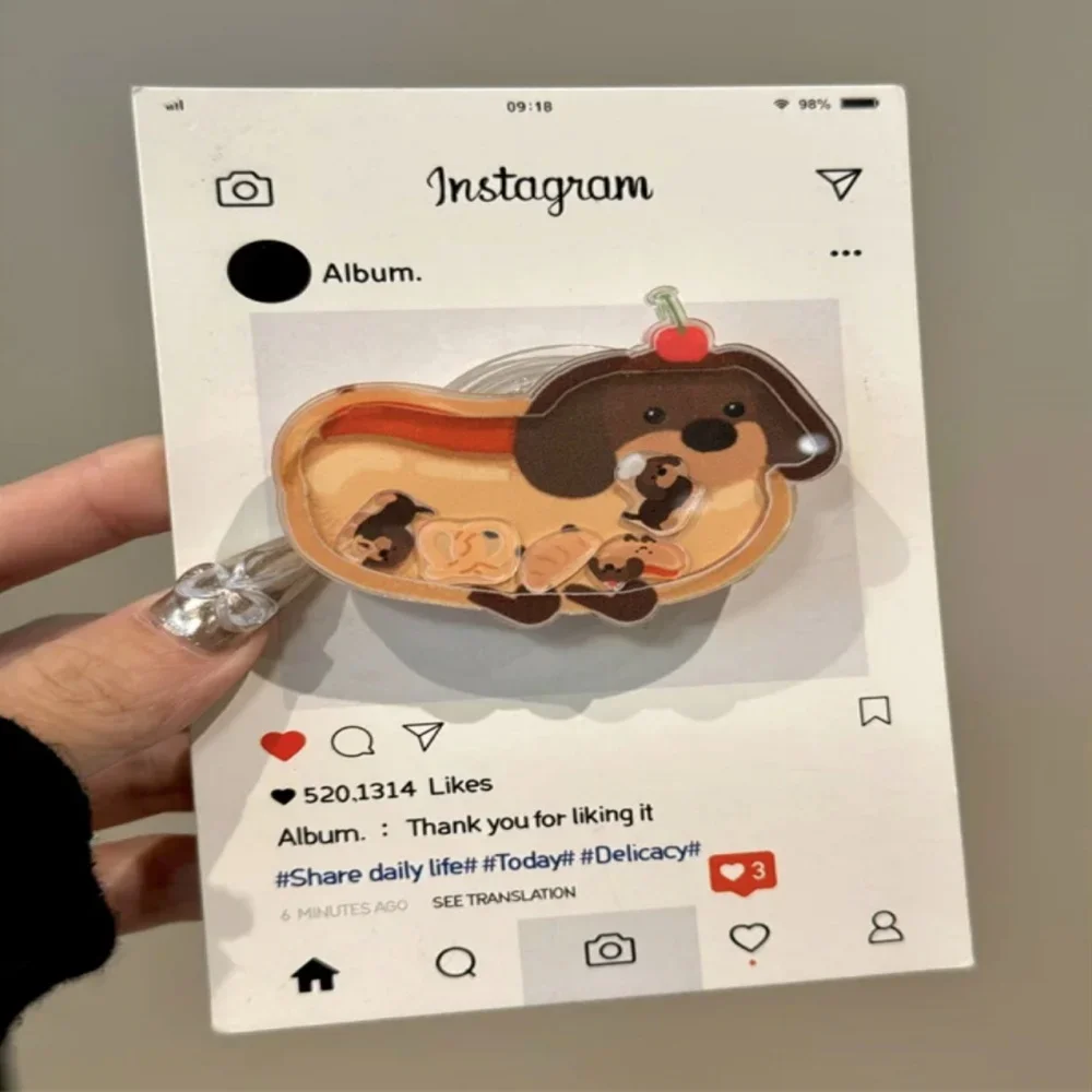 MINISO мультфильм Рождественская такса милый держатель для телефона Hello Kitty