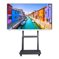 weier 75 inch infrared finger touch smart multimedia televisions led board interactive whiteboard for meeting teaching