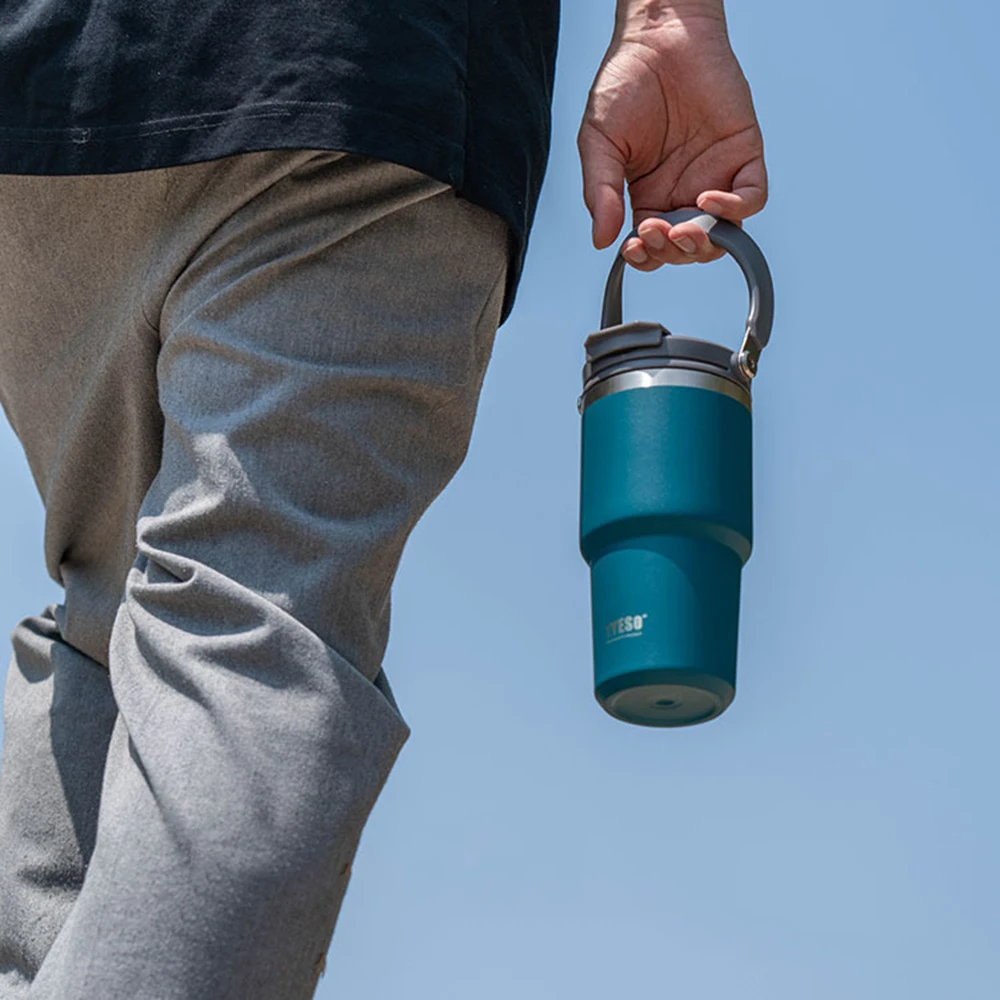 

YCALLEY Double Layer Thermos Thermal Insulation And Cold Portable Sports Outdoor Office Water Cup Vacuum Stainless Steel Thermos