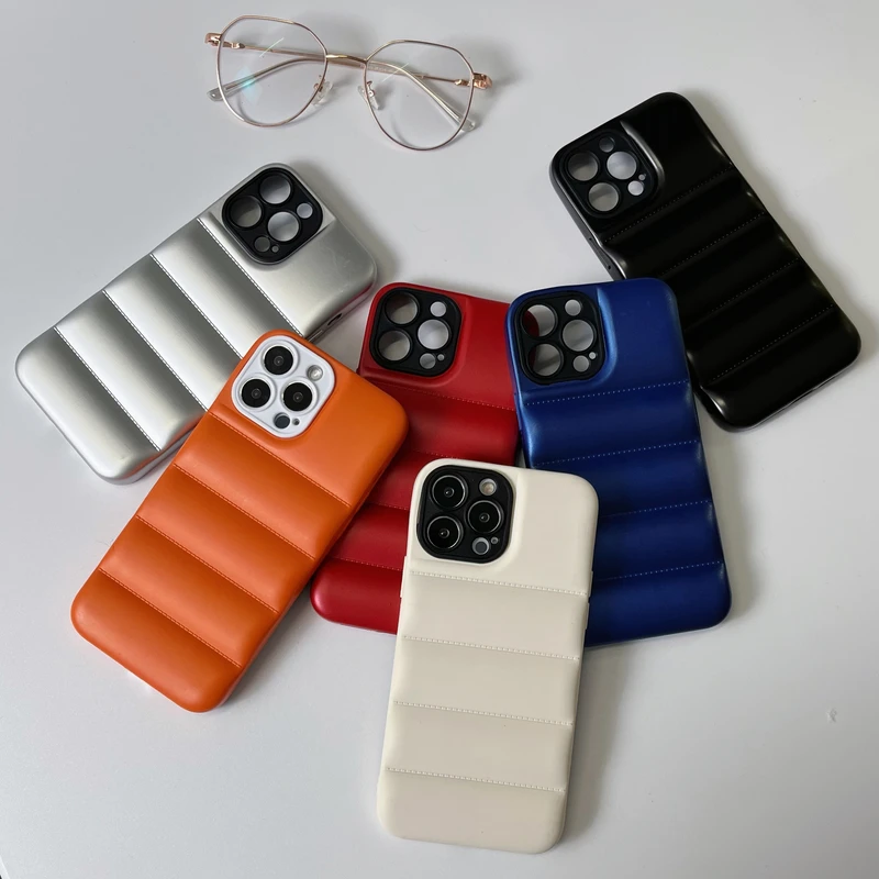 

Чехол-пуховик для iPhone 13 12 11 Pro Xs Max X Xr 7 8 Puls SE