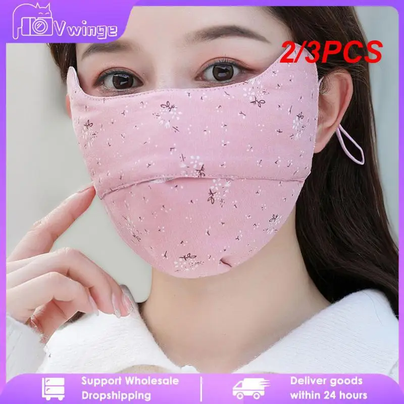 

2/3PCS Versatility Windproof Exquisite Patterns Masks Skin Friendly Mask Aesthetics Personal Health Products Soft Wind Masks