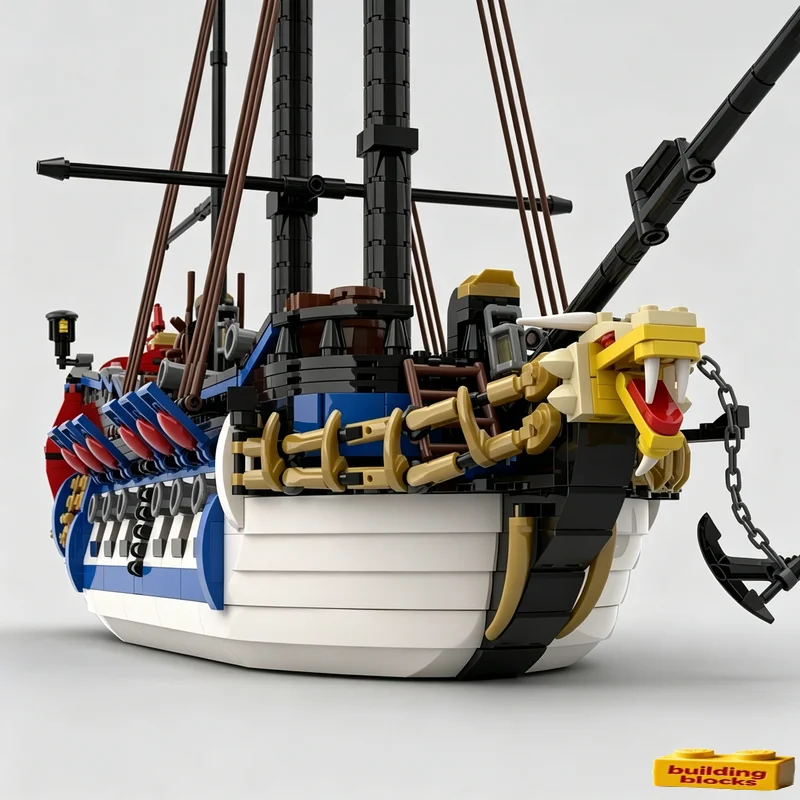 Фото Набор для сборки модели пиратского корабля Armada (1818 деталей), развивающая игрушка-конструктор, подарок на праздник №3