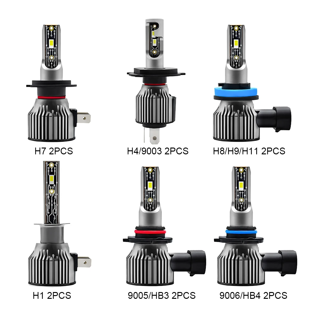 

2pcs 12 LED Headlight Bulb 9005 9006 HB3 HB4 Fog Lamp Bulb 12000LM Headlight Conversion Kit 6500K 120W IP68 Waterproof Bulbs