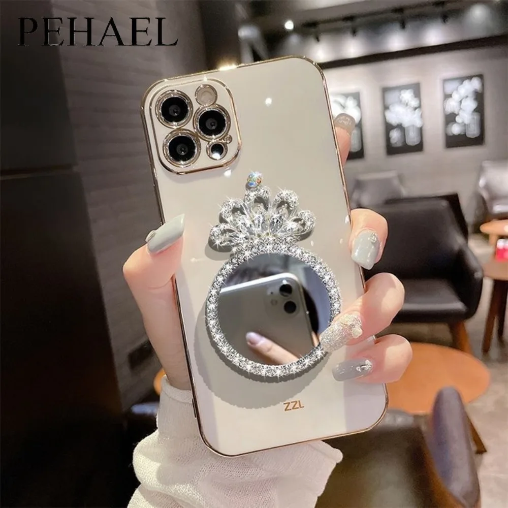 Роскошное косметическое зеркало PEHAEL для макияжа телефона IPhone Huawei Xiaomi Oppo Vivo Samsung